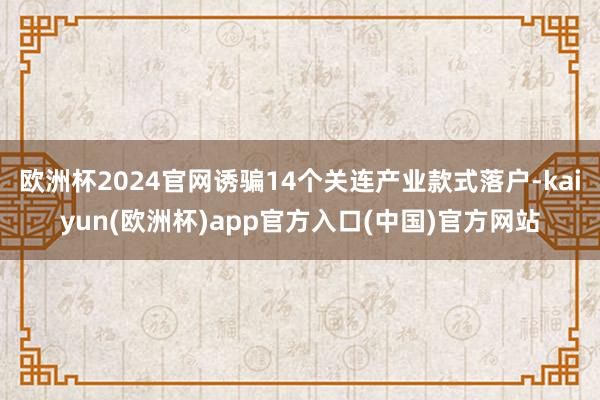 欧洲杯2024官网诱骗14个关连产业款式落户-kaiyun(欧洲杯)app官方入口(中国)官方网站