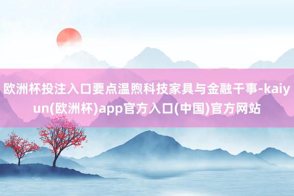 欧洲杯投注入口要点温煦科技家具与金融干事-kaiyun(欧洲杯)app官方入口(中国)官方网站