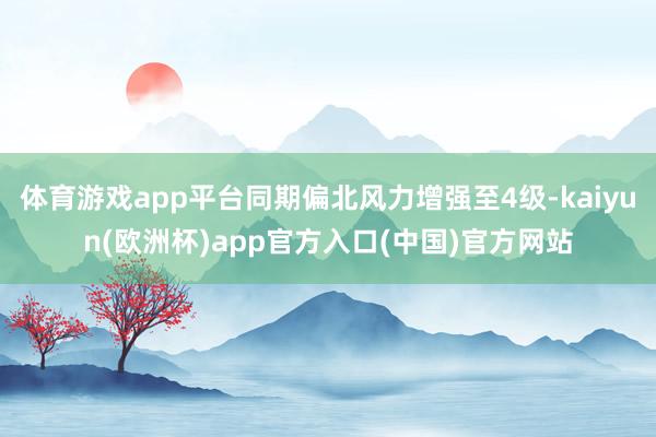 体育游戏app平台同期偏北风力增强至4级-kaiyun(欧洲杯)app官方入口(中国)官方网站