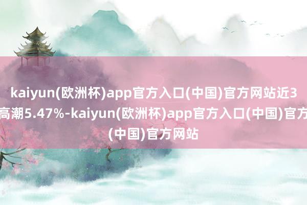 kaiyun(欧洲杯)app官方入口(中国)官方网站近3个月高潮5.47%-kaiyun(欧洲杯)app官方入口(中国)官方网站