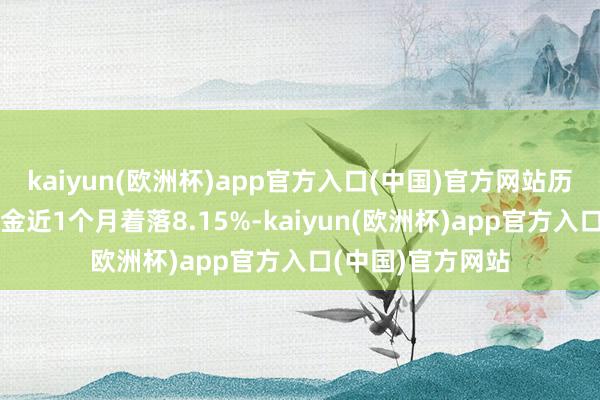 kaiyun(欧洲杯)app官方入口(中国)官方网站历史数据表示该基金近1个月着落8.15%-kaiyun(欧洲杯)app官方入口(中国)官方网站