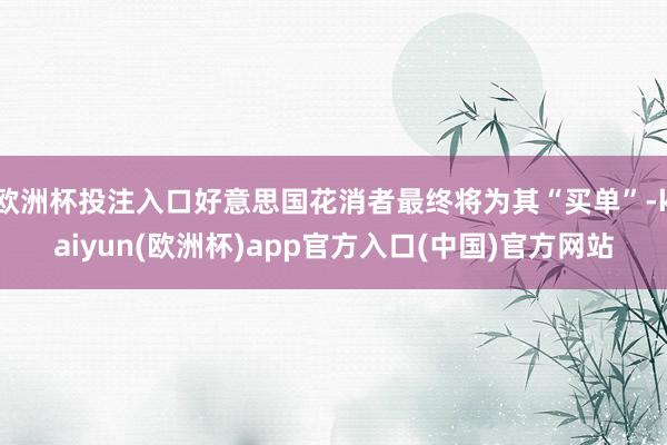 欧洲杯投注入口好意思国花消者最终将为其“买单”-kaiyun(欧洲杯)app官方入口(中国)官方网站