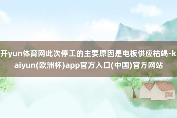 开yun体育网此次停工的主要原因是电板供应枯竭-kaiyun(欧洲杯)app官方入口(中国)官方网站