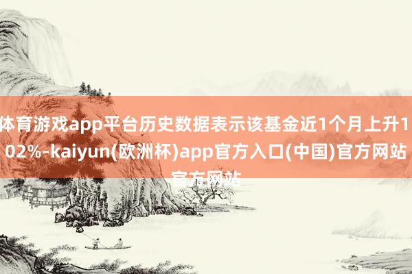体育游戏app平台历史数据表示该基金近1个月上升1.02%-kaiyun(欧洲杯)app官方入口(中国)官方网站